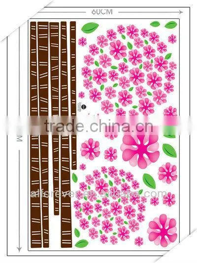 Hot sale XL pink dandelion wall decor for living room 60*90cm