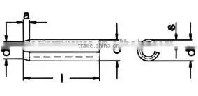 DIN1481 various size spring pin lock (DIN1481/ISO8752)