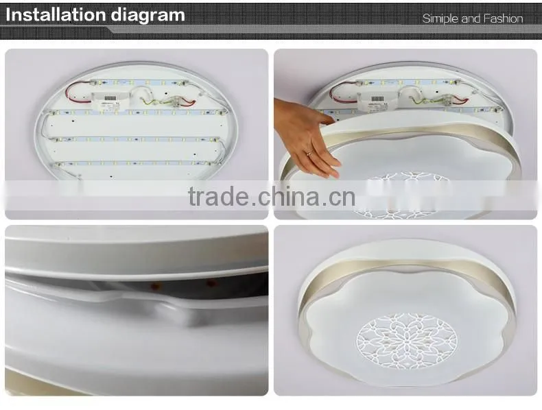 2016 hot sales modern round ceiling light big for living room small for bedroom
