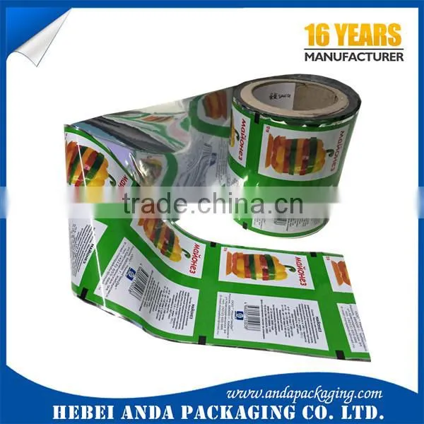 Tomato paste packaging aluminum foil laminated roll/ laminated multiple layer plastic aluminum foil bag