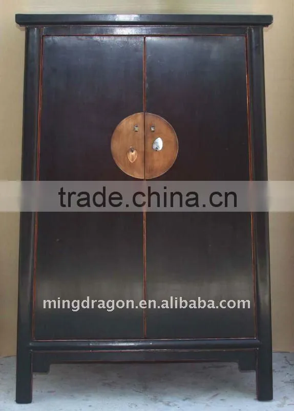 Chinese Antique Pink Wardrobe / Wedding Cabinet
