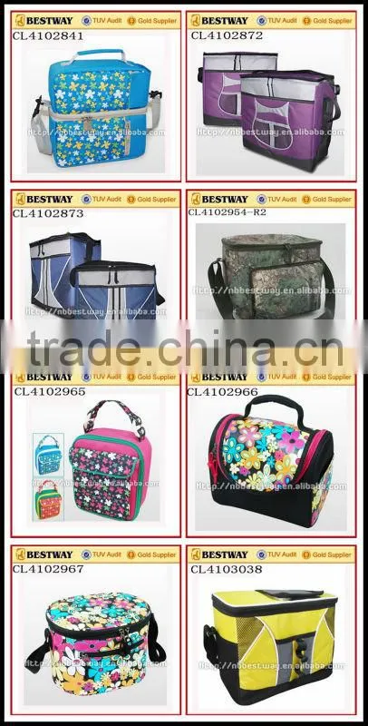 Luxury 6 can pack cooler bag, aluminium foil cooler bag