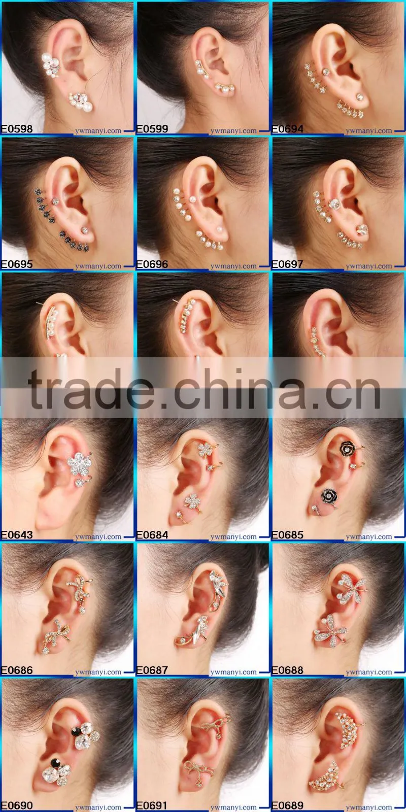 Beautiful women accessories jewelry cheap stud earring wholesale