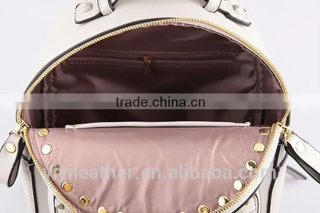 4022 Alibaba wholesale custom backpack 2016 fashion backpack from guangzhou Paparazzi leather factory