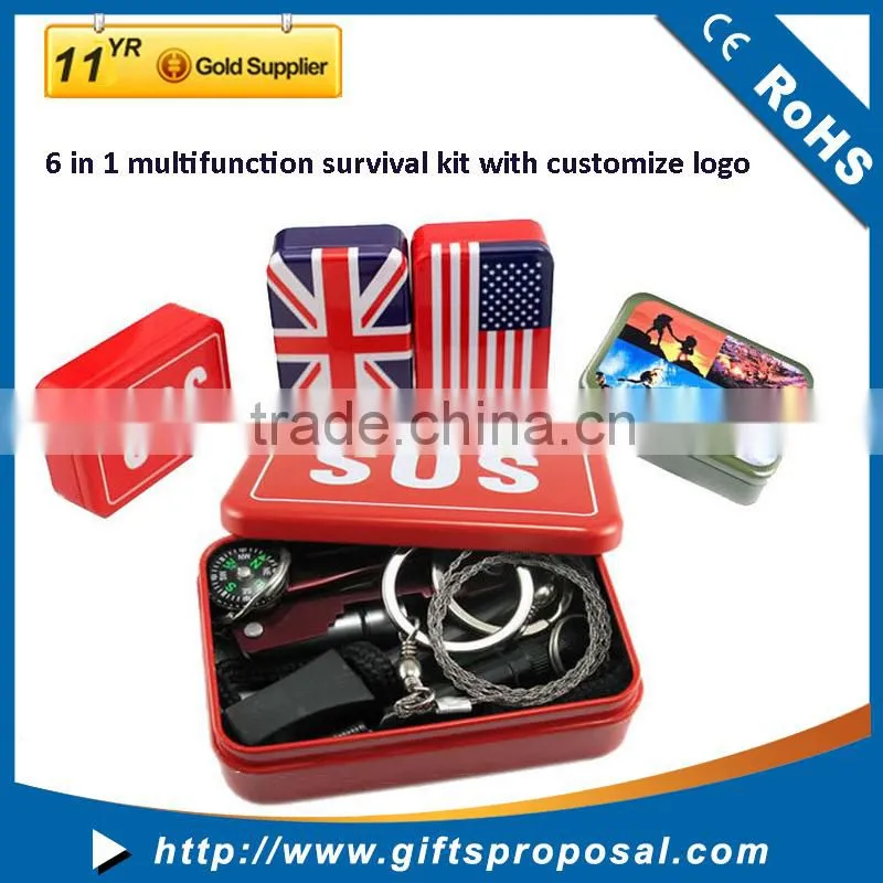 Hot sale camping survival kit/outdoor emergency survival kit