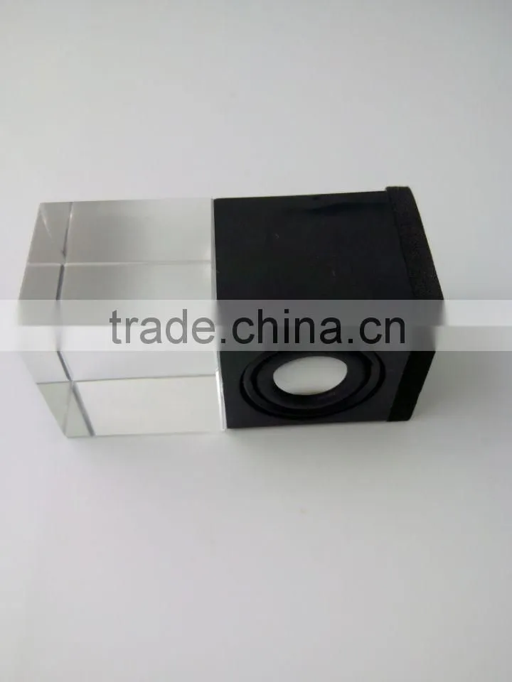Mobile Phone Wired Stereo Mini Crystal LED Speaker