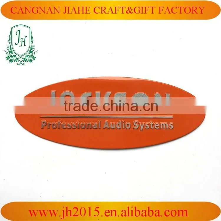 Embossed Aluminum Nameplate,metal aluminum nameplate with color painting