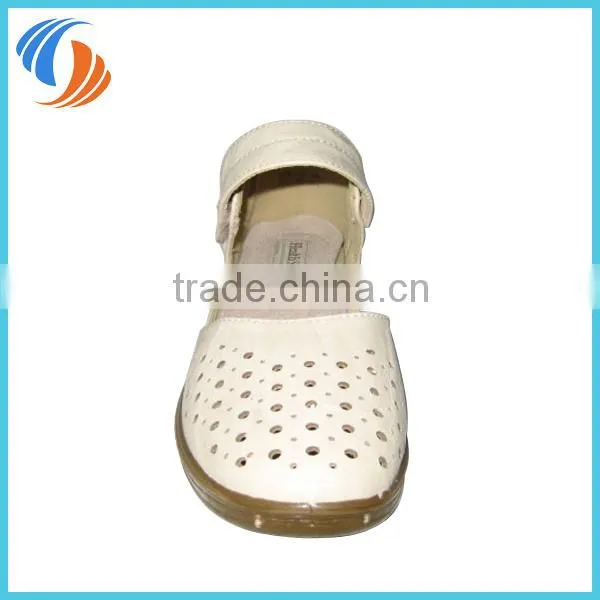 Women White Small Holes Casual Flats Loafers Shoes PU Leather Shoes