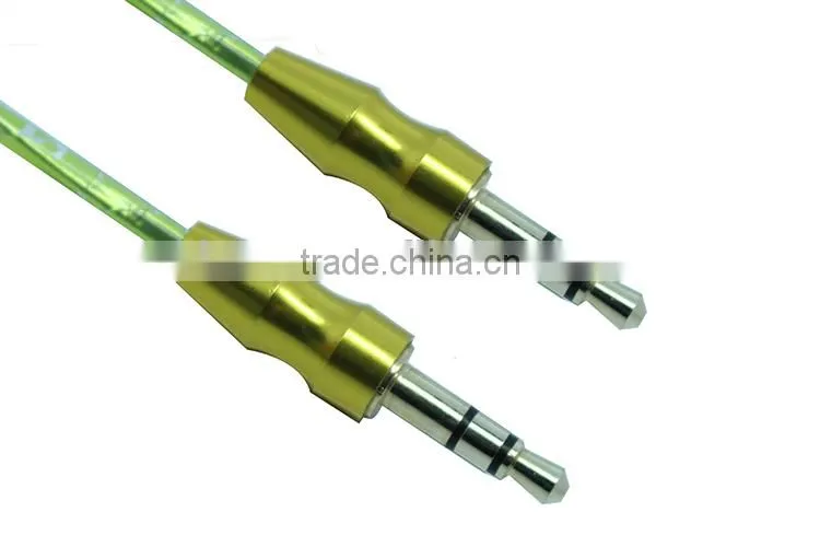 Aluminum foil DC3.5M to DC3.5M metal transparent cable