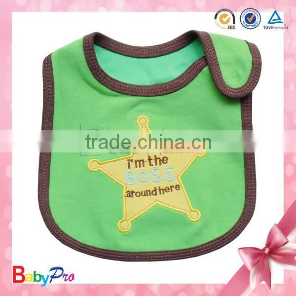 2015 High Quality Colorful Comfortable Baby Cotton Bib