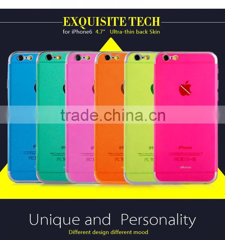 Fluorescent oil silk back skin sticker for iPhone 5 Samsung S3