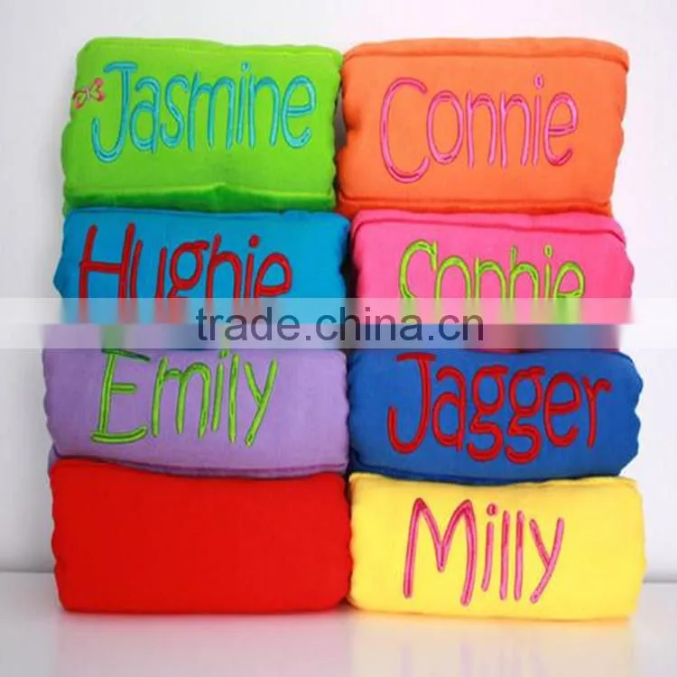 wholesale 100% cotton Custom Embroidered personalized bath towels for children