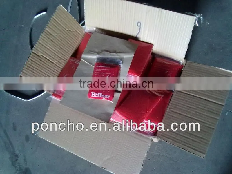 foldable PE Raincoat with hood drawcord