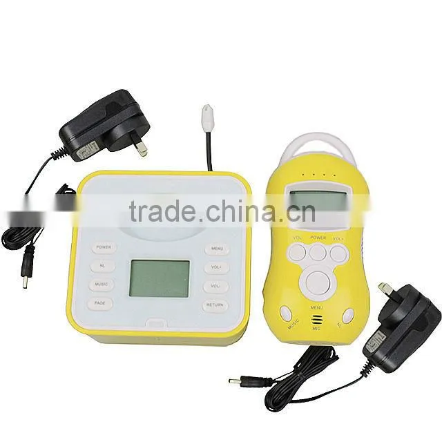 audio baby monitor with two way talk, baby monitor with tempreture warnning funtion JVE-2010