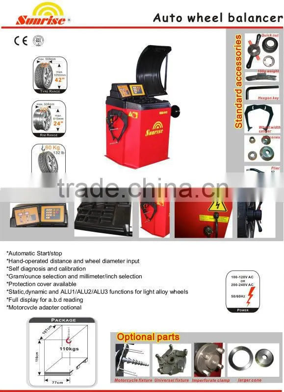 SR443 auto motorcycle wheel balancer with CE
