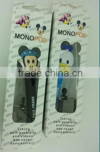 Cartoon Cable Take Pole Selfie Stick for phone
