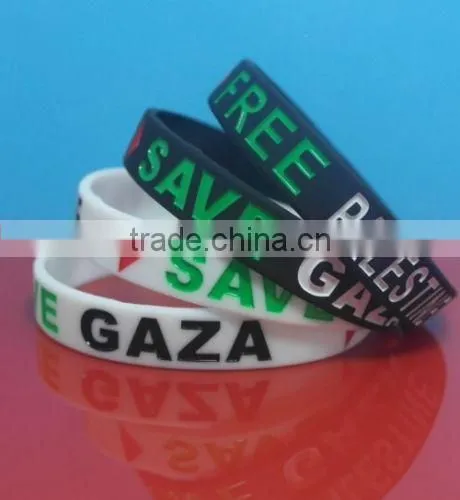 Free delivery Save Gaza rubber wrist bands ----- DH 16953