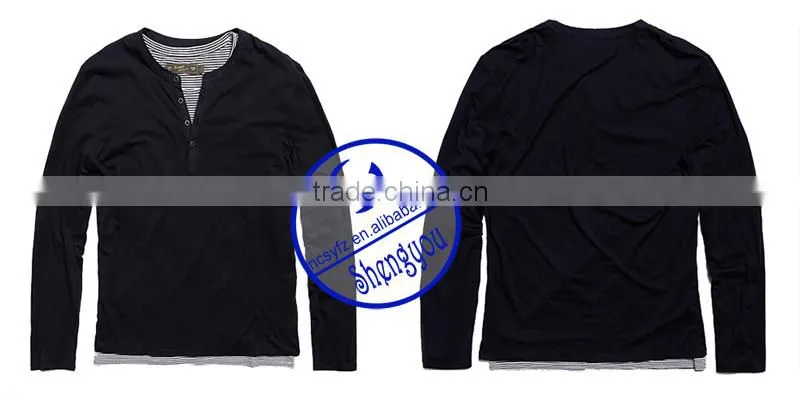 custom long sleeve blank t shirt men design wholesale china