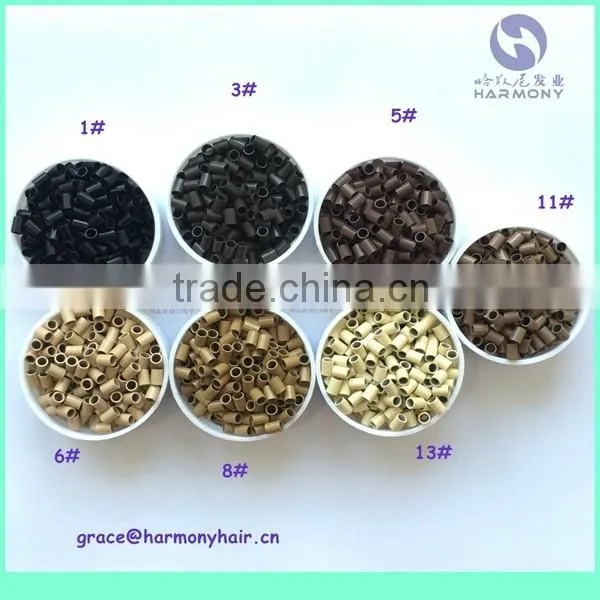 WHOLESALE STOCK straight copper micro ring 3.0x2.4x4mm non flared copper micro links 7 colors in stock
