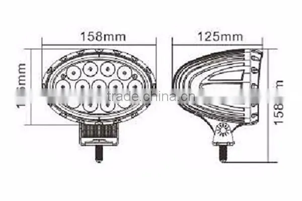 Wholesale product 6inch offroad led light, car accessories 65w led work light led driving lights for ATV UTV