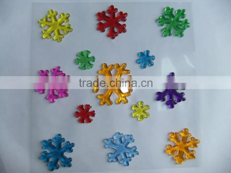 Christmas removable jelly window sticker