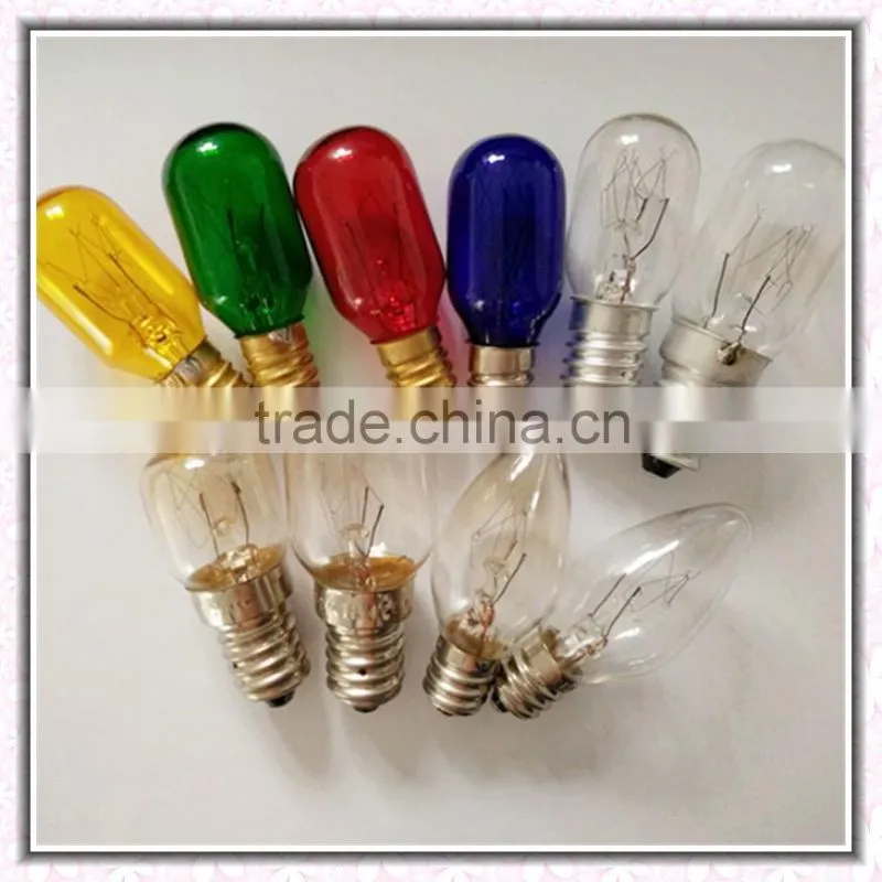 Wholesale corative lamp C7 E12 5W Mini candle incandescent bulb 110-120V