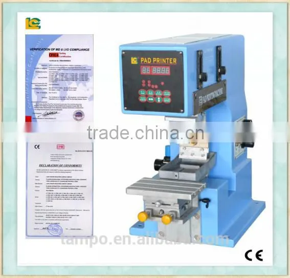 new products desktop mini single color pad printing machine LC-TP1-150 for toy, cap, gift,pen,plastic for sale