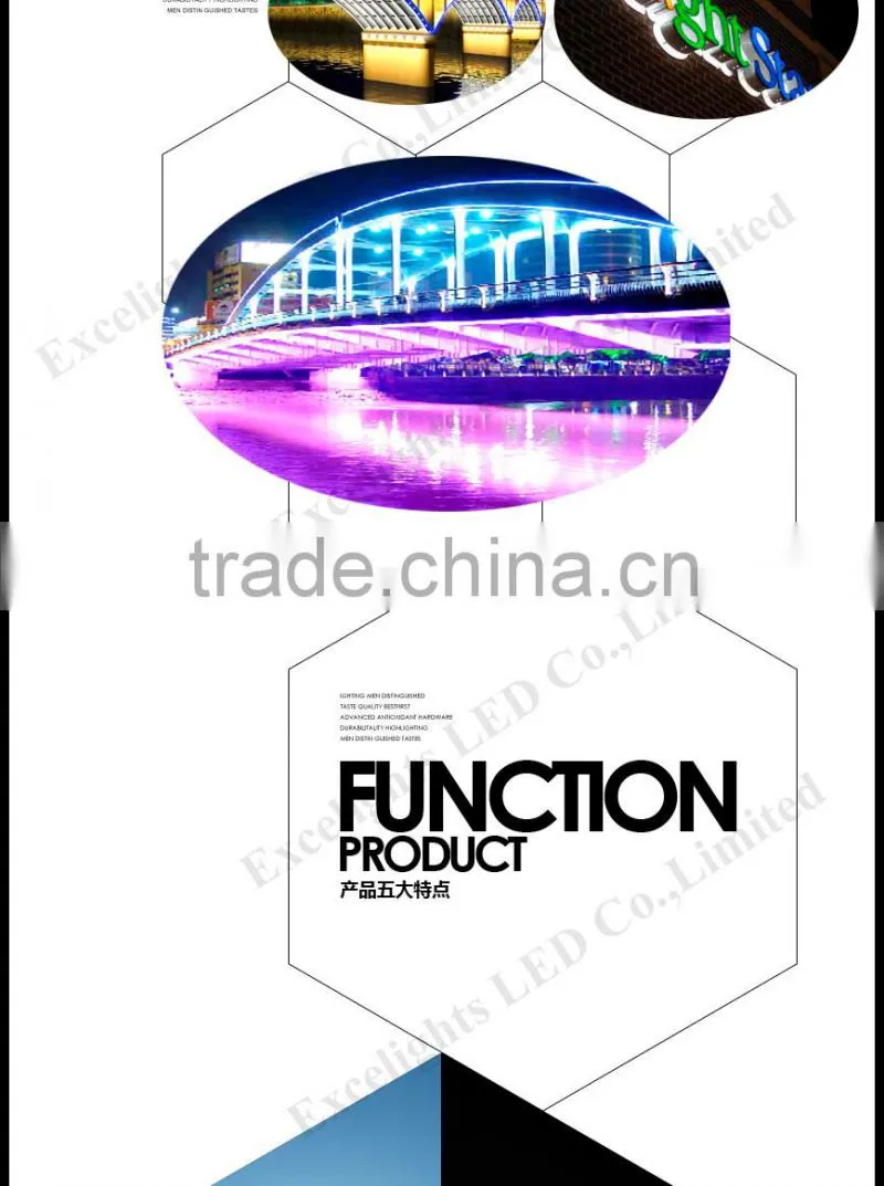 Christmas decoration lights 12V DC ce rohs SMD5050 LED Module with lens