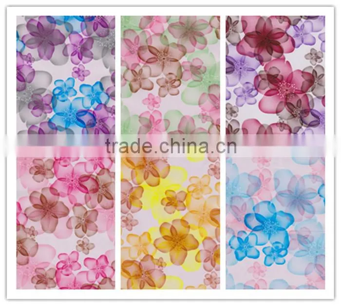 flower design transfer printing film For Semi PU leather