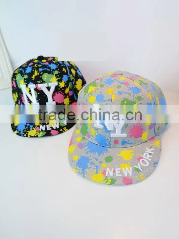 6 panel 3D embroidery attractive fully printing custom made hats for unisex