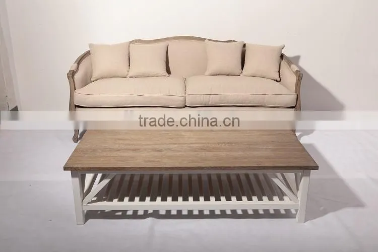 Rural Wooden Big Size Sofa Armchair
