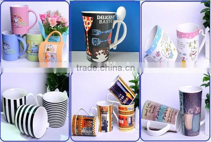 12oz Fashionable design ceramice mug white