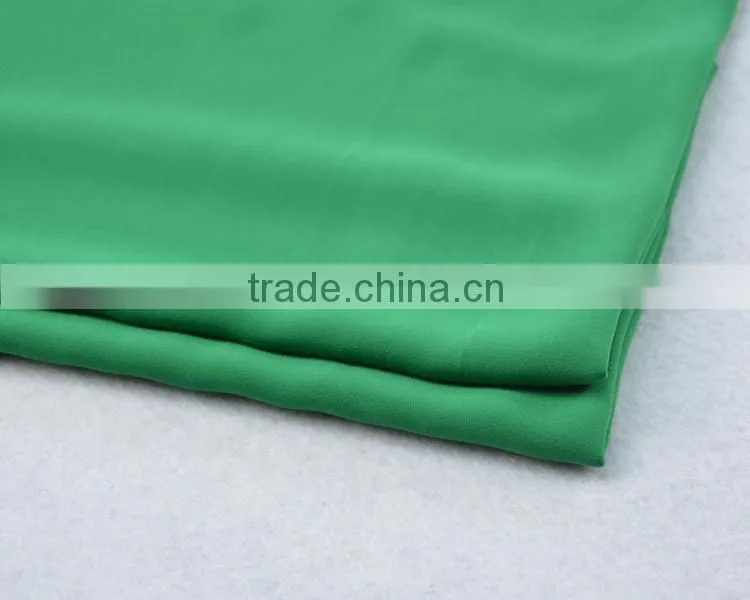 Jiufan Textile Pop Sold Plain Dyed Georgette 100% Spun Polyester Emerald Fabric