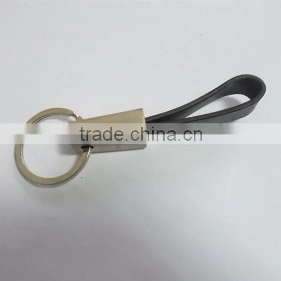 2015 Wholesale fashion mens leather keychain