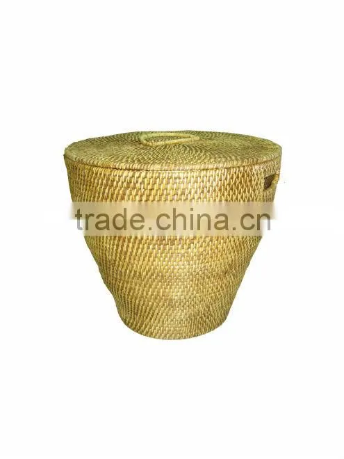 2015 New Product Round Water Hyacinth Basket for Home Decoration and Futniture