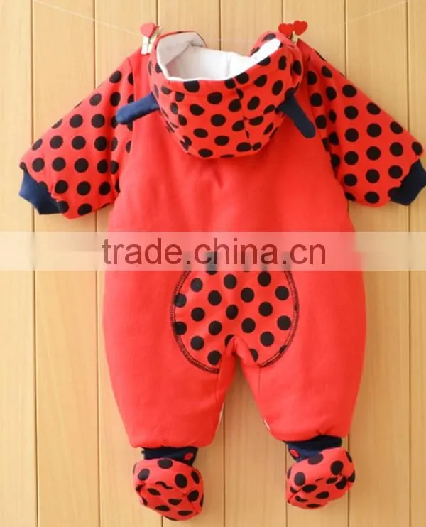 2015 Latest design baby girls Winter hooded Jacket