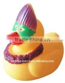 Football Design Vinyl Soft Duck Baby Bath Kids Toys for promotion