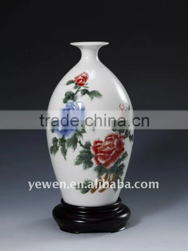 colored emamel vase