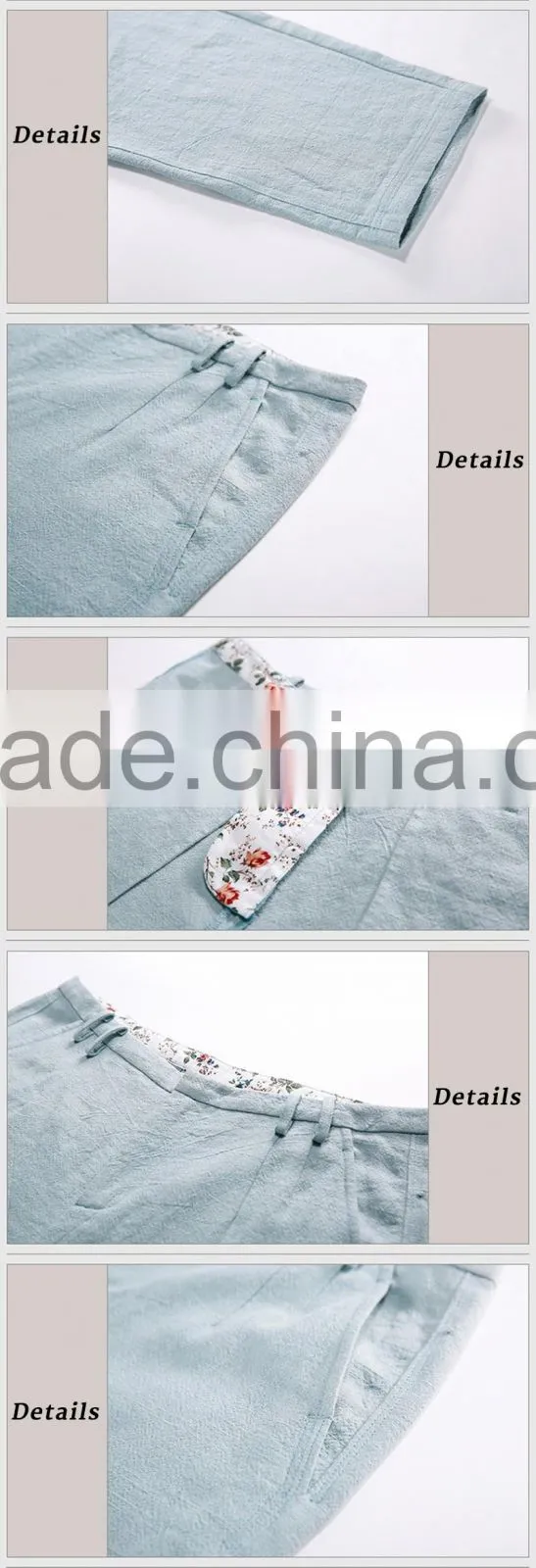 Custom women linen pants