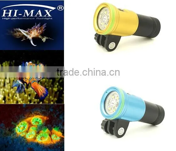 Professional Photography led flashlight scuba diving torch