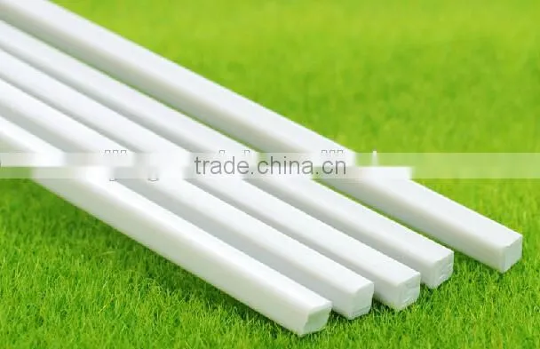 model square tube in plastic profile, plastic scale tube, DIY model material, materials for architecture models