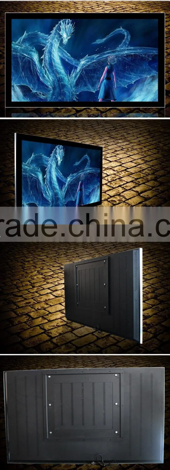 Suprl custom 65" stand-alone wall-hanging advertising player