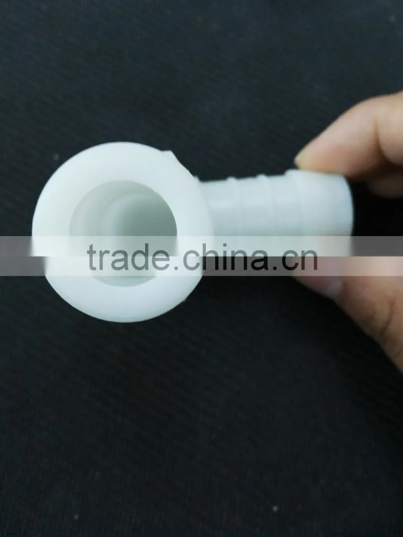 High quality PP/PC/ABS transparent clear angle droit pipe connection Plastic Tubes
