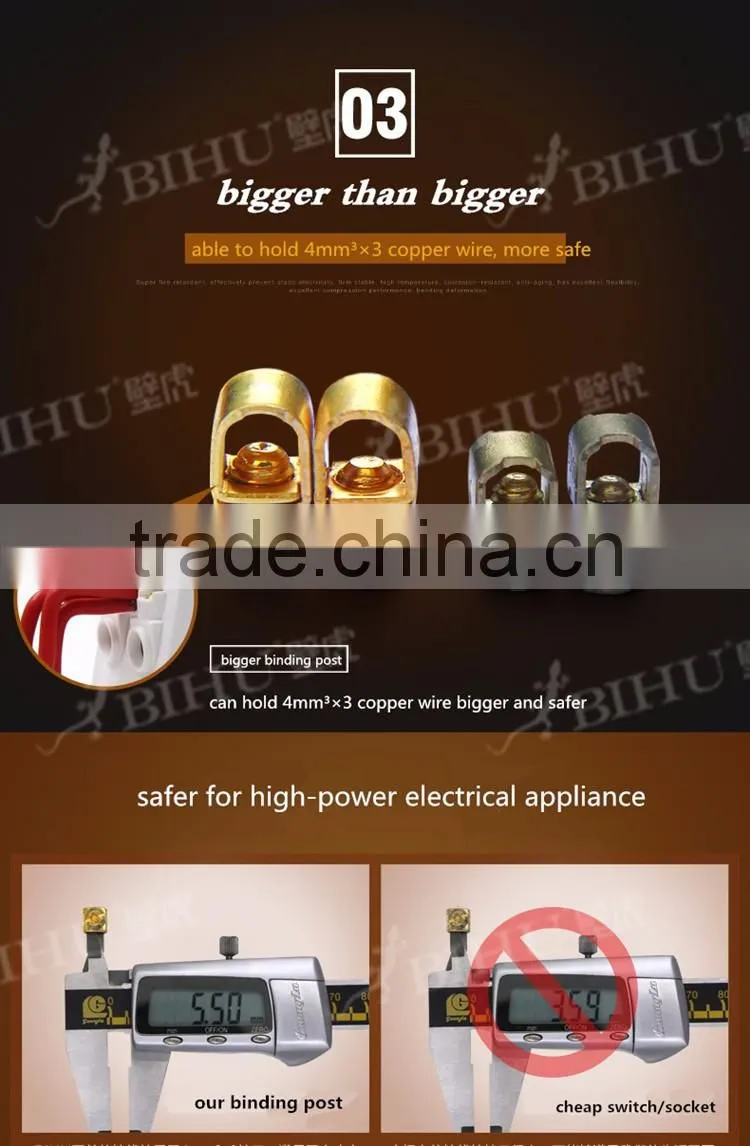 best price 86mm European/British standard wall switch socket