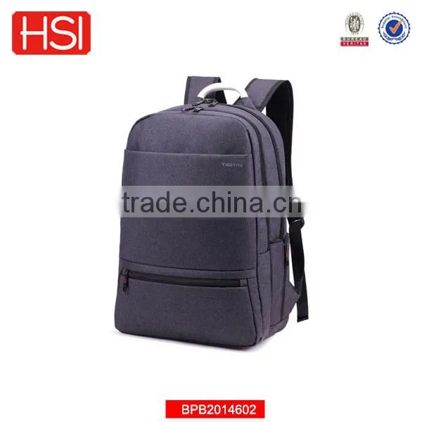 classic design front 3 pocket cordura backpack with metal handle