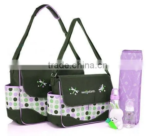 Fashion Waterproof Baby Diaper Bag with Changing Mat