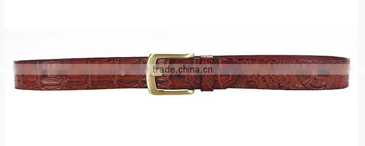 2015 mens elegant crocodile leather belt