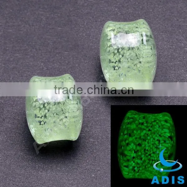 Pyrex glass ear plugs jewelry glow in dark, body piercings