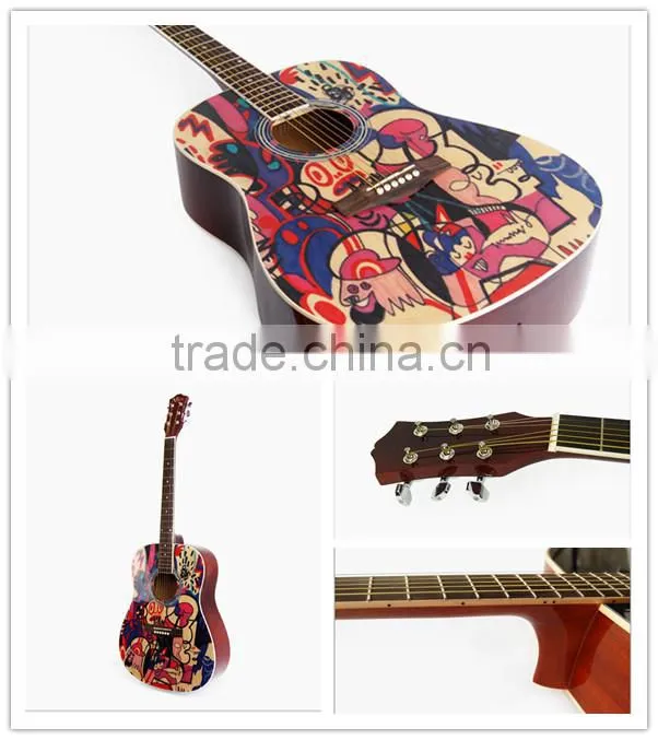 High quality copy global solid acoustic guitar