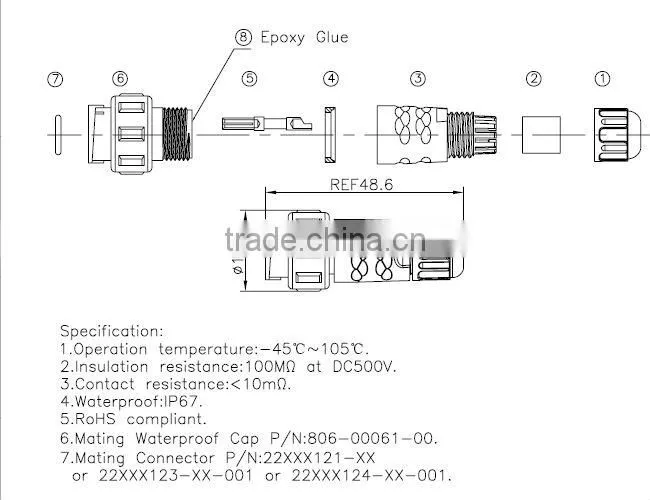 CHOGORI 7pin automotive connector